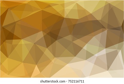 Light Orange vector abstract textured polygonal background. Blurry triangle design. Pattern can be used for background.