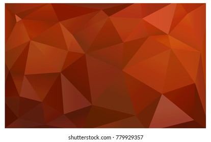 Light Orange vector abstract textured polygonal background. Blurry triangle design. Pattern can be used for background.