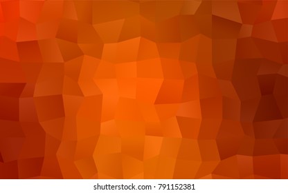 Light Orange vector abstract textured polygonal background. Blurry rectangular design. The pattern with repeating rectangles can be used for background.
