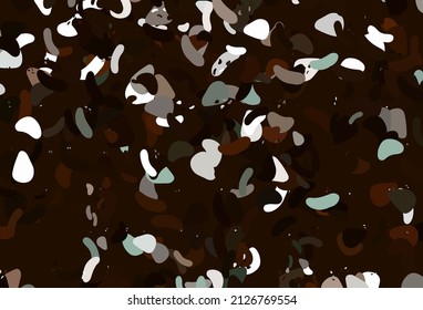 Light Orange vector backdrop with abstract shapes. Decorative design in abstract style with random forms. Best smart design for your business.