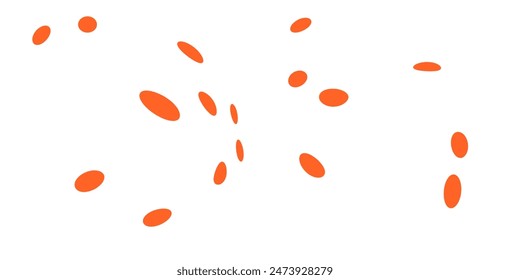 Light Orange vector backdrop with abstract shapes. Decorative design in abstract style with random forms. Best smart design for your business.