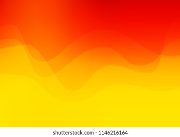 Light Orange vector backdrop with bent lines. An elegant bright illustration with gradient. New composition for your brand book.