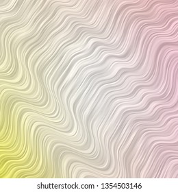 Light Orange vector backdrop with bent lines. Abstract illustration with gradient bows. Pattern for websites, landing pages.