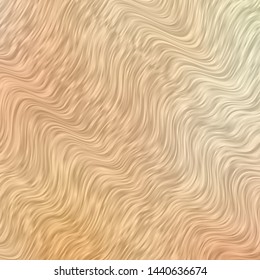 Light Orange vector backdrop with bent lines. Illustration in halftone style with gradient curves. Pattern for commercials, ads.