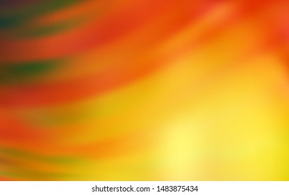 Light Orange vector backdrop with bent lines. Geometric illustration in abstract style with gradient.  Elegant pattern for a brand book.