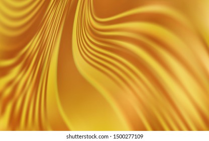 Light Orange vector backdrop with bent lines. A completely new colorful illustration in simple style. Colorful wave pattern for your design.