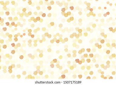 Light Orange vector backdrop with bent lines. Modern gradient abstract illustration with bandy lines. New composition for your brand book.