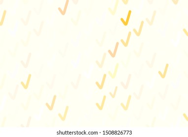 Light Orange vector backdrop with bent lines. Creative illustration in halftone style with gradient. Abstract design for your web site.