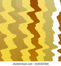 Light Orange vector backdrop with bent lines. Abstract illustration with bandy gradient lines. Pattern for commercials, ads.