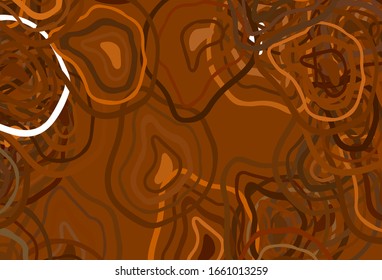 Light Orange vector backdrop with bent lines. Brand new colorful illustration in simple style. The best colorful design for your business.