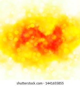 Light Orange vector backdrop with circles. Abstract illustration with colorful spots in nature style. New template for your brand book.