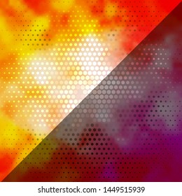 Light Orange vector backdrop with circles. Modern abstract illustration with colorful circle shapes. Design for your commercials.