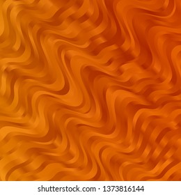 Light Orange vector backdrop with circular arc. Abstract illustration with gradient bows. Best design for your ad, poster, banner.