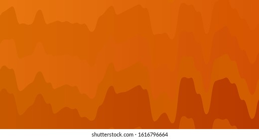Light Orange vector backdrop with circular arc. Illustration in abstract style with gradient curved.  Pattern for booklets, leaflets.