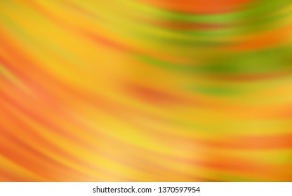 Light Orange vector backdrop with curved lines. Colorful illustration in simple style with gradient. Abstract design for your web site.