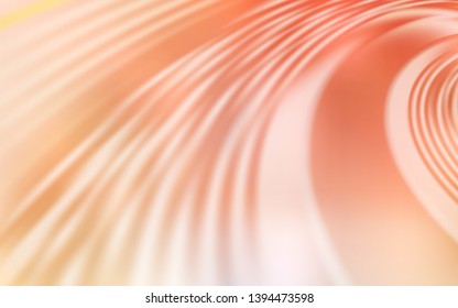 Light Orange vector backdrop with curved lines. A sample with colorful lines, shapes. Pattern for your business design.