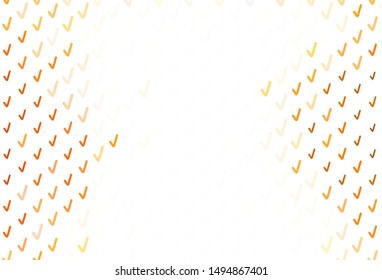 Light Orange vector backdrop with curved lines. Colorful illustration in abstract style with gradient. Pattern for your business design.