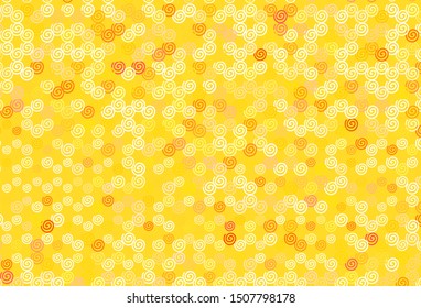 Light Orange vector backdrop with curved lines. A circumflex abstract illustration with gradient. The best colorful design for your business.