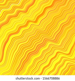 Light Orange vector backdrop with curved lines. Brand new colorful illustration in simple style. Elegant pattern for a brand book.