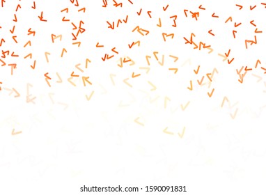 Light Orange vector backdrop with curved lines. Modern gradient abstract illustration with bandy lines. Elegant pattern for a brand book.