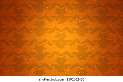 Light Orange vector backdrop with curved lines. Geometric illustration in abstract style with gradient.  Abstract style for your business design.