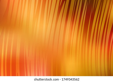 Fondo vectorial de color naranja claro con líneas curvas. Muestra con líneas de colores, formas. Mejor diseño para su negocio.