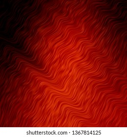 Light Orange vector backdrop with curves. Illustration in halftone style with gradient curves. Design for your business promotion.