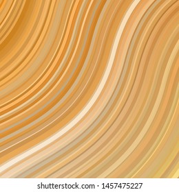 Light Orange vector backdrop with curves. Colorful illustration in abstract style with bent lines. Best design for your posters, banners.