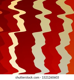 Light Orange vector backdrop with curves. Colorful abstract illustration with gradient curves. Template for your UI design.