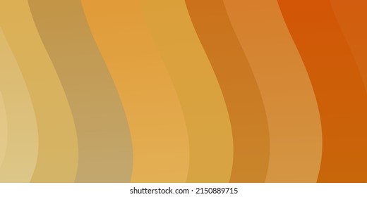 Light Orange vector backdrop with curves. Illustration in abstract style with gradient curved.  Pattern for websites, landing pages.