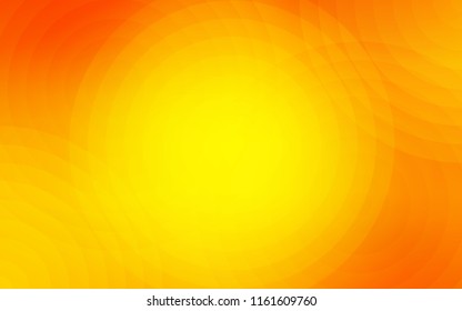Light Orange vector backdrop with dots. Illustration with set of shining colorful abstract circles. Pattern can be used for ads, leaflets.