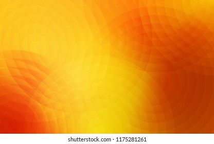 Light Orange vector backdrop with dots. Illustration with set of shining colorful abstract circles. Pattern can be used for ads, leaflets.