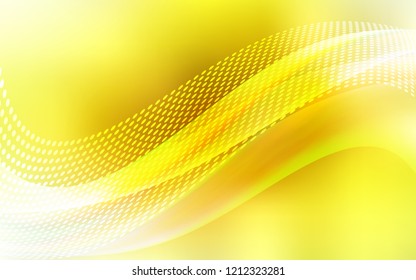 Light Orange vector backdrop with dots and lines. Illustration with set of colorful abstract circles and lines. Pattern for textures of wallpapers.