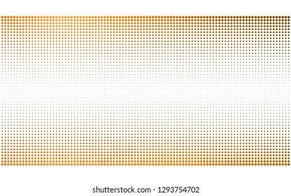 Light Orange vector  backdrop with dots. Blurred decorative design in abstract style with bubbles. New template for your brand book.