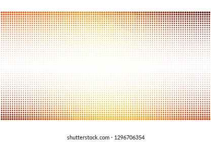 Light Orange vector  backdrop with dots. Modern abstract illustration with colorful water drops. Design for your business advert.