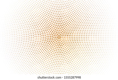 Light Orange vector  backdrop with dots. Abstract illustration with colored bubbles in nature style. Design for poster, banner of websites.