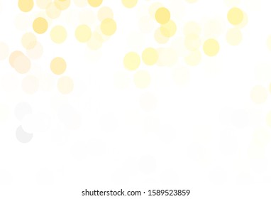 Light Orange vector backdrop with dots. Beautiful colored illustration with blurred circles in nature style. Pattern for futuristic ad, booklets.