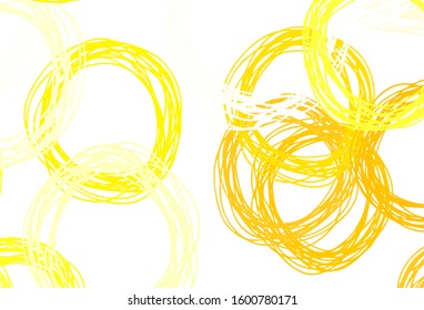 Light Orange vector backdrop with dots. Abstract illustration with colored bubbles in nature style. New template for your brand book.