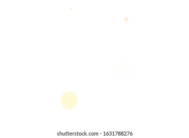Light Orange vector backdrop with dots. Illustration with set of shining colorful abstract circles. Pattern for beautiful websites.