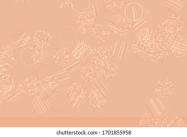 Light Orange vector backdrop with dots. Blurred decorative design in abstract style with bubbles. Pattern for textures of wallpapers.