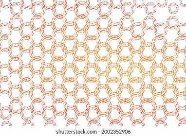 Light orange vector backdrop with dots. Beautiful colored illustration with blurred circles in nature style. Template for your brand book.