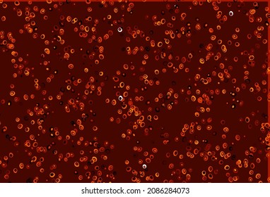 Light Orange vector backdrop with dots. Abstract illustration with colored bubbles in nature style. Completely new template for your brand book.