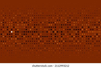 Light Orange vector backdrop with dots. Abstract illustration with colored bubbles in nature style. Pattern for ads, leaflets.