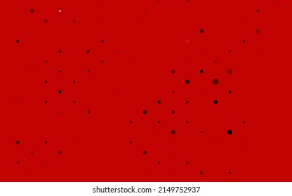 Light Orange vector backdrop with dots. Illustration with set of shining colorful abstract circles. Pattern for beautiful websites.