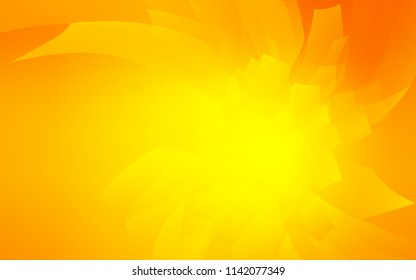 Light Orange vector backdrop with hexagons. Colorful hexagons on white backdrop. New template for your brand book.