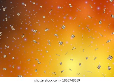Light Orange vector backdrop in holiday style. A colorful design in Christmas style with gradient. Pattern for school, grammar websites.