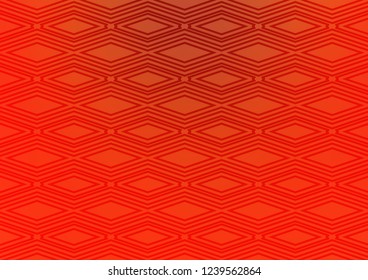 Light Orange vector backdrop with lines, cubes. Colorful illustration with lines, cubes on abstract template. Pattern for websites, landing pages.