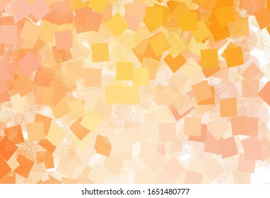 Fondo vector claro con líneas, círculos, rhombus. Ilustración abstracta con puntos coloridos, líneas, cubos. Mejor diseño para afiche, pancarta.