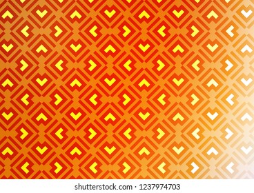 Light Orange vector backdrop with long lines. Lines on blurred abstract background with gradient. Backdrop for TV commercials.