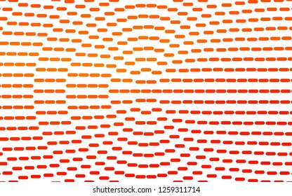 Light Orange vector backdrop with long lines. Blurred decorative design in simple style with lines. Pattern for ads, posters, banners.